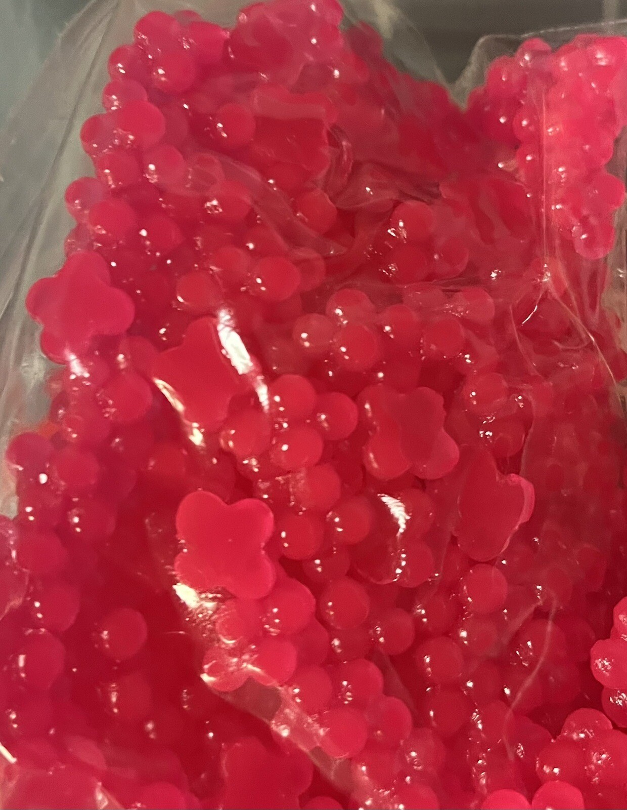 SALMON STEELHEAD TROUT PLASTIC EGG SACS Hot pink 20 CT PACK Shrimp