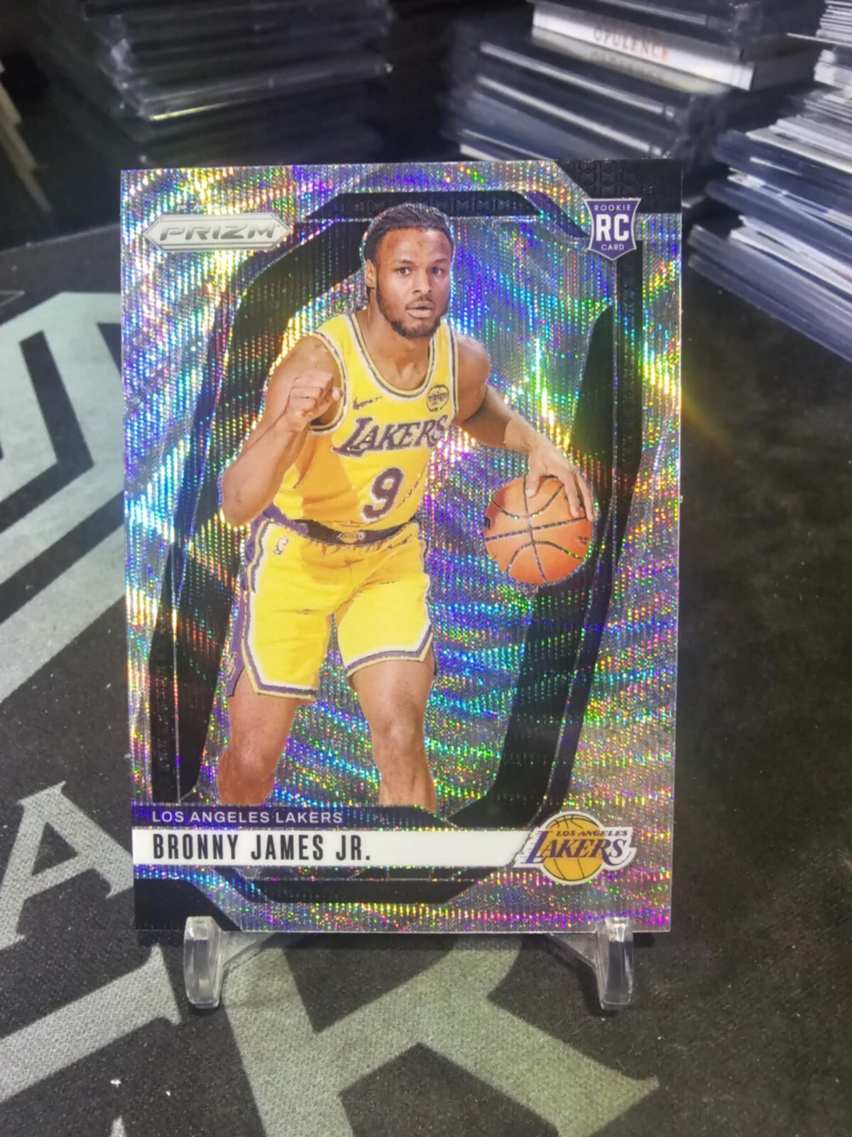 2024-25 Panini Prizm Bronny James #243 Silver Wave RC!