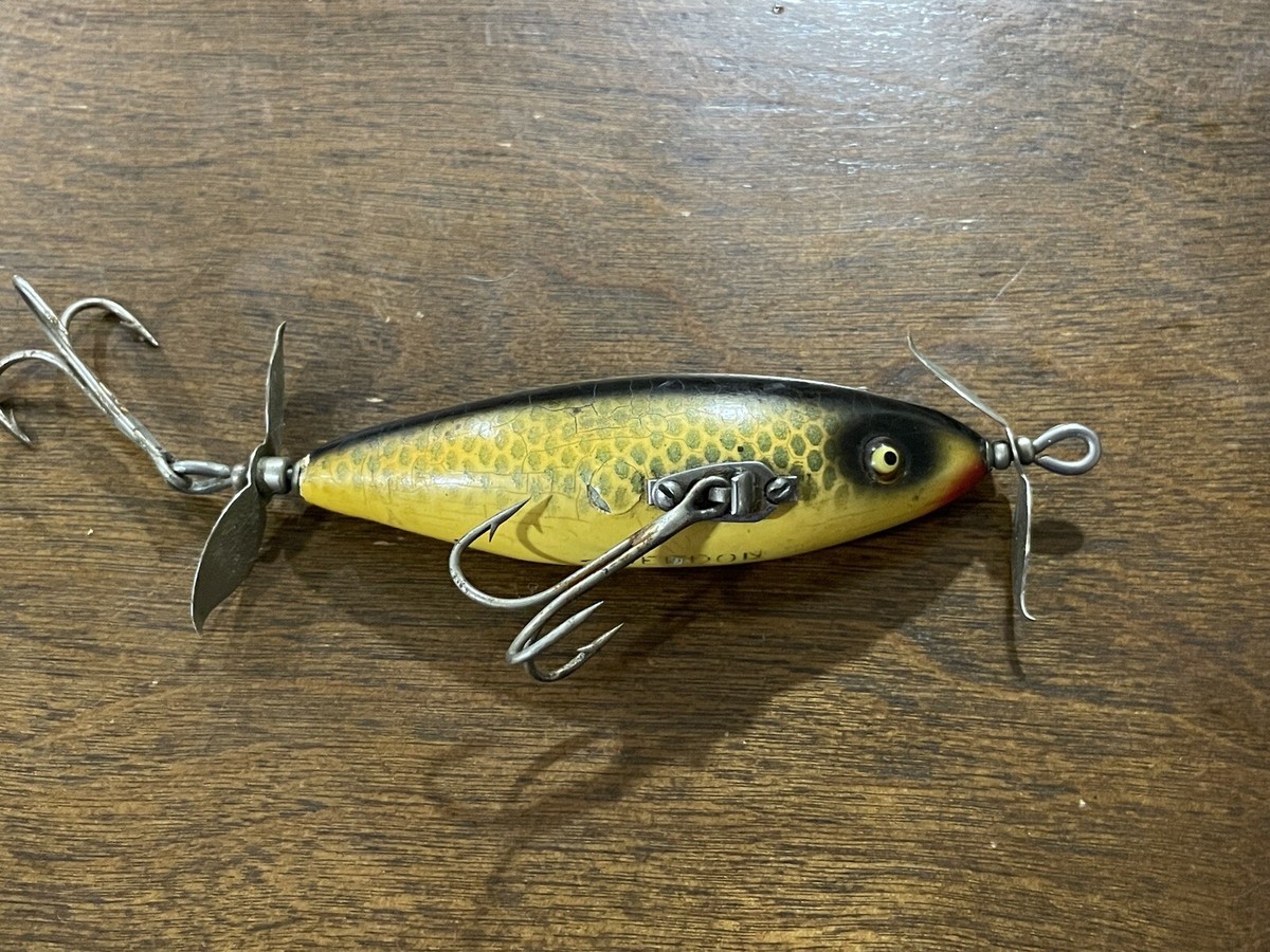 Vintage Heddon SOS Wooden Fishing Lure | eBay Vintage Heddon SOS Wooden Fishing Lure | eBay