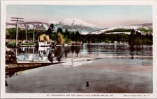 Mt Arrowsmith & Somas River Alberni Valley BC Camera Products RPPC Postcard H60