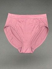 Vintage Bali Womens Nylon Spandex High-Cut Briefs Dusty Rose