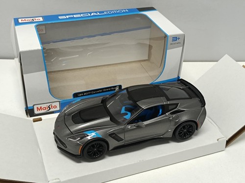Chevrolet Corvette Grand Sport 2017 Grey Met Grigio Maisto 1:24 Usato 1/24 - Foto 2 di 18