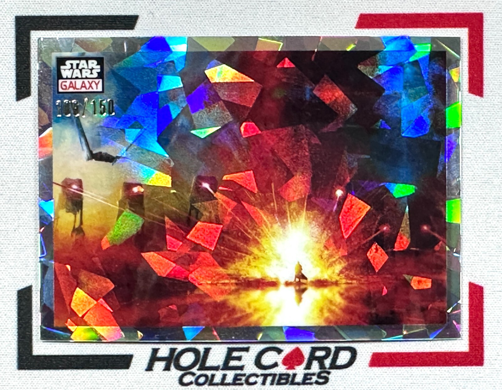 FACE THE DARK SIDE 2023 Topps Chrome Star Wars Galaxy #60 Atomic 106/150