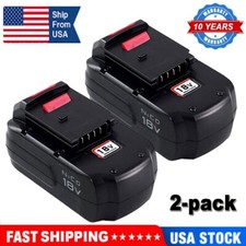 2Pack 18V 3.6Ah 4.5Ah NiCD Battery/Charger for Porter Cable PC18B Cordless Tools