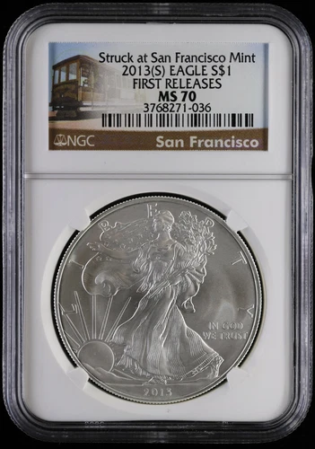 2013 (S) American Silver Eagle NGC MS70 | First Releases San Francisco