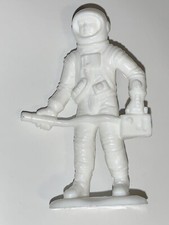 VINTAGE White Plastic ASTRONAUT TOYS 1970s Space Age