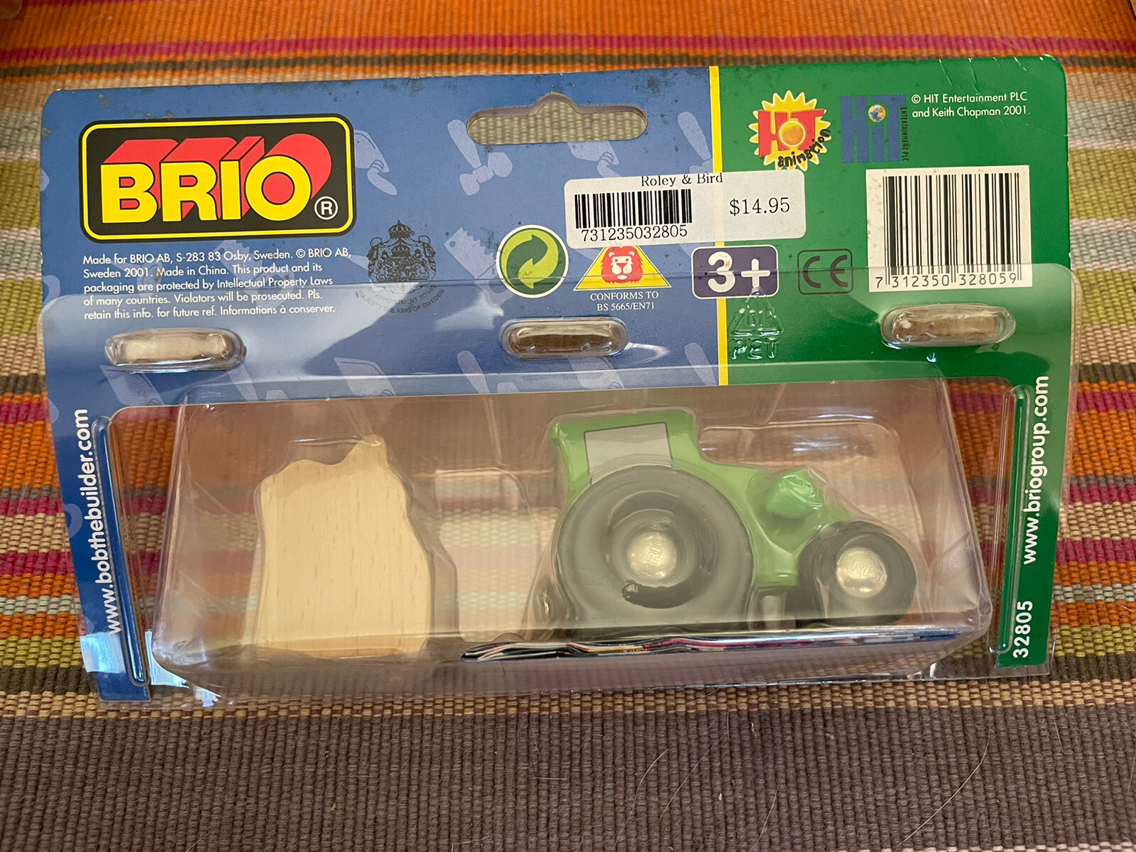 32805 BRIO Wooden Train Bob the Builder Roley & Bird! NIB! Thomas