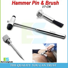 Medizinischer Diagnosehammer Neurologisch Chirurgisch Perkussor Test + Stiftbürste 