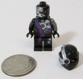 Lego NINJAGO Ninjacopter Mini Nindroid Warrior Figure  #70724 Black Helmet