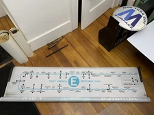 NYC SUBWAY ROLL SIGN MAP BROOKLYN E TRAIN HOWARD BEACH JAMAICA ROCKAWAY PARK ART