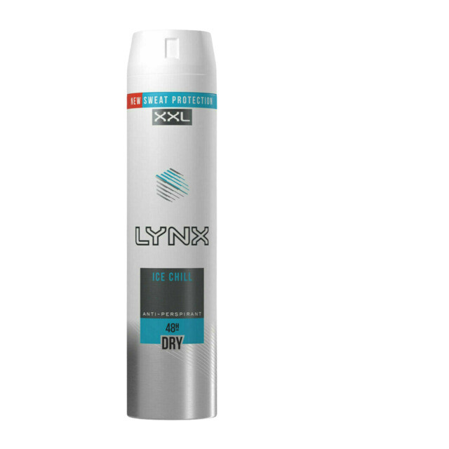 Lynx XXL Ice Chill Anti Perspirant Deodorant 250ml (pack of