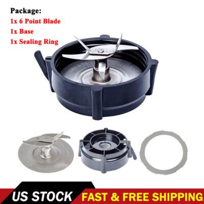 For Oster Pro 1200 Blender W/Jar Base Bottom Cap Kit 6 Point Replacement Blade