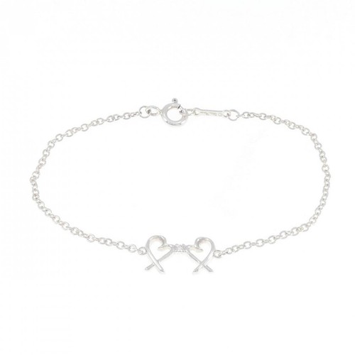 Auténtico Brazalete Tiffany Doble Corazón Amoroso #260-007-374-7093 - Imagen 3 de 4