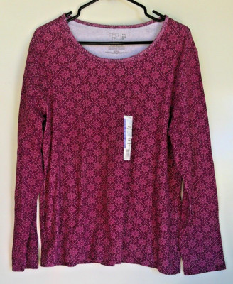 TIME & TRU Purple Long Sleeve Women's Shirt XXL NEW