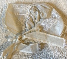 Incredible Vintage Doll Bonnet for Antique Bisque or Early Doll