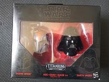 Star Wars Black Series Sabine Wren-Darth Vader Helmets Titanium Series.