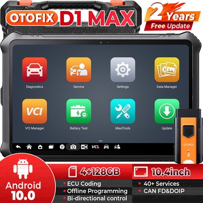 2025 OTOFIX D1 MAX Profi OBD2 Diagnosegerät ALLE Steuergerät ECU Codierung TPMS