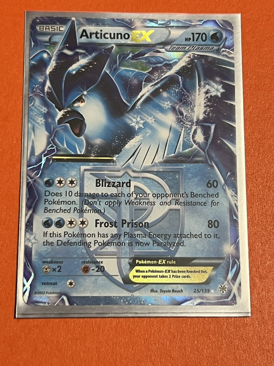 Pokémon Articuno EX 25/135 Ultra Rare Plasma Storm - EX/LP | eBay