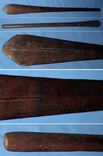 A61 Very Large Hardwood Ceremonial Dance Club from the Solomon Islands