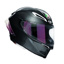 ¡Casco de motocicleta AGV Pista GP-RR GHIACCIO plateado iridio carbono! ECE DOT