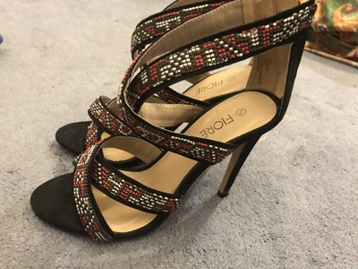 matalan black strappy sandals
