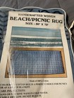 Cotton Beach Picnic Rug Throw Fringed Blanket 30" x  72" Made in India — photo 2