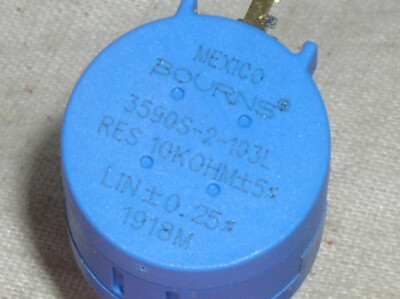 10 Stück Präzisions-Potentiometer 3590S Serie - Mehrgang Einstellwiderstände 5K Ohm Mit Drehknopf