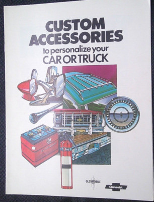 1977 Chevy  Olds Custom Accessories Auto Dealer  Sales Brochure