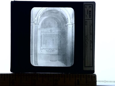 Cathedral of Sainte Cecile Albi Glass Magic Lantern Slide Antique c1895 Y20452