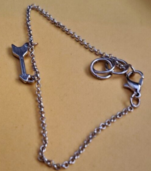 set 2 goldtone chain bangle bracelets, arrow char… - image 5