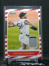 2021 Donruss Baseball Aroldis Chapman Relic Materials Red /99 Yankees