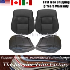 Driver or Passenger Bottom Top Seat Cover Black For 2010-2016 Mercedes-Benz E