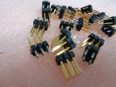 10 x C-GRID gerade Stiftleiste Signal, 2,54 mm 2-reihig 6 Kontakte Goldkontakte 