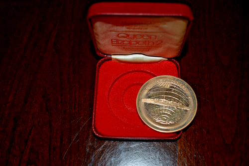 1975 Queen Elizabeth 2 "Round the World Maiden Cruise" Solid Bronze Proof