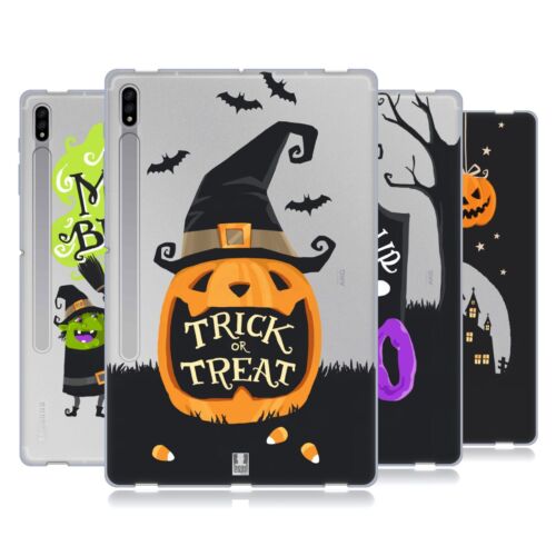 HEAD CASE DESIGNS HALLOWEEN CHARACTERS SOFT GEL CASE FOR SAMSUNG TABLETS 1 - Picture 1 of 11