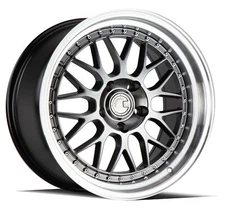 18x9.5 Aodhan AH02 5x120 +35 Flow Forged Hyper Black Wheels (Set of 4)