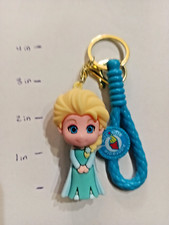ELSA- KEYCHAIN-BAG CLIP -FROZEN-3D-PVC-NIP- "NEXT DAY SHIPPING"