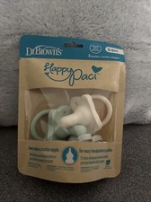 Dr. Brown's HappyPaci One-Piece 100 Silicone Pacifier - 0-6m - 3pk - Cool Gr...