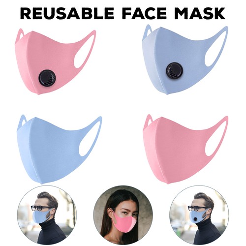 Masque Lavable Réutilisable En Coton Avec Filtre - Noir, Unisexe, Pour Sport, Voyage, Protection Quotidienne
