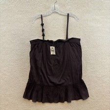 NEW NWT DEADSTOCK Y2K Vintage Camisole Top Large Brown Fairy Grunge Whimsigoth