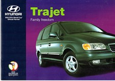 Hyundai Trajet 2001-2002 UK Market Sales Brochure 2.0 TD GSi & 2.7 V6