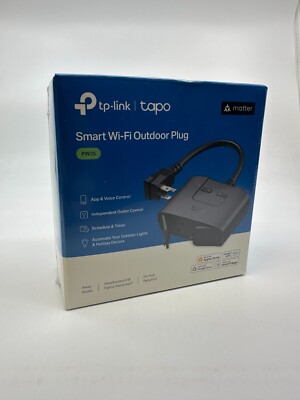 New/Sealed - TP-Link Tapo Smart Wi-Fi Weatherproof Dual Outlet Outdoor Plug