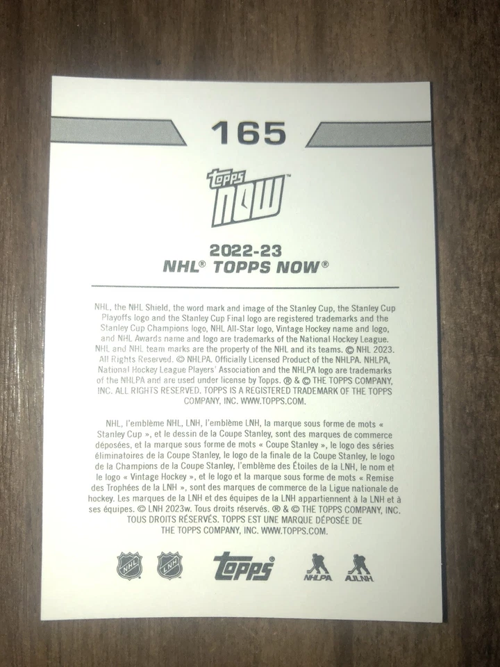 JAXSON STAUBER 2022-23 Topps Now Stickers BLUE ICE ROOKIE #03/10- Blackhawks - Image 2 of 2