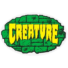 Creature Skateboards Crypt Logo Sticker 4" x 2.5" - FREE SHIPPING!