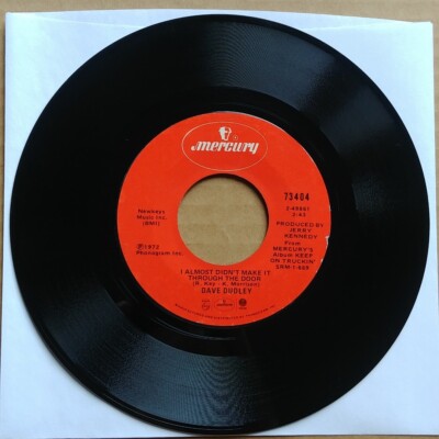 DAVE DUDLEY It Takes Time 45 7'' COUNTRY Record Vinyl 1973 Mercury Records