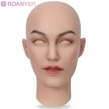 Pre-owned Special Price Roanyer Realistic Human Skin Silicone Female Ann Mask
