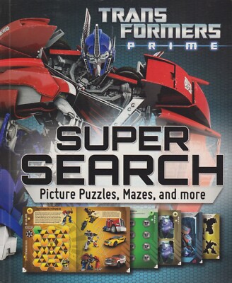 Transformers Prime Super Search: Picture Puzzle... - Michael Kelly - Acceptab...