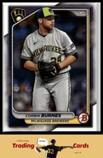 2024 Bowman #45 Corbin Burnes Milwaukee Brewers Baseball Card NM