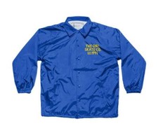 THE GIRL SKATE CO. Men's SANS EST Coaches Jacket - Blue - Medium - NWT