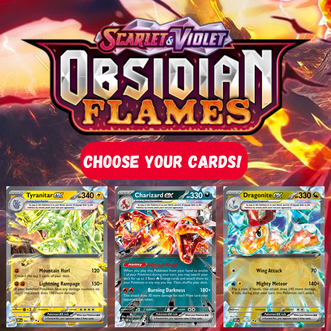 Pokemon Scarlet & Violet Obsidian Flames: Choose Your Card! M/NM+
